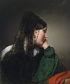 Friedrich von Amerling Mädchen im Profil mit schwarzer Mantille.jpg