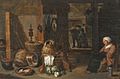 David Teniers dJ (after) Kücheninterieur mit schlafender Frau.jpg