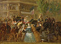 Napoleon III and Eugenie in a carriage.jpg