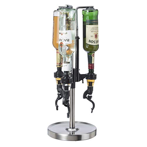 Oggi 3-Bottle Revolving Liquor Dispenser