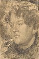 Adolph von Menzel Bildnis einer jungen Frau mit lockigem Haar.jpg