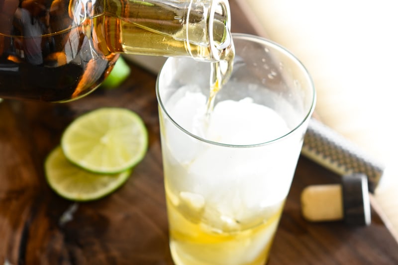 Bespoke Post Aged Vodka Tonic Being Poured