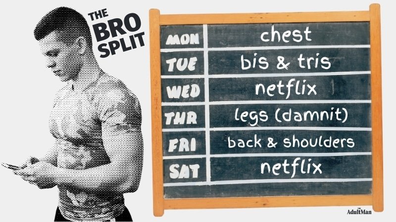 Bro Split Infographic