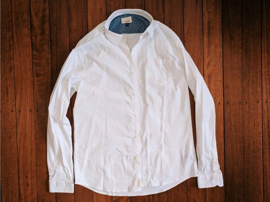 Civil Society White Button Up from Trendy Butler Stretched