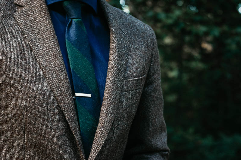 closeup of lapel on JCrew Ludlow suit jacket