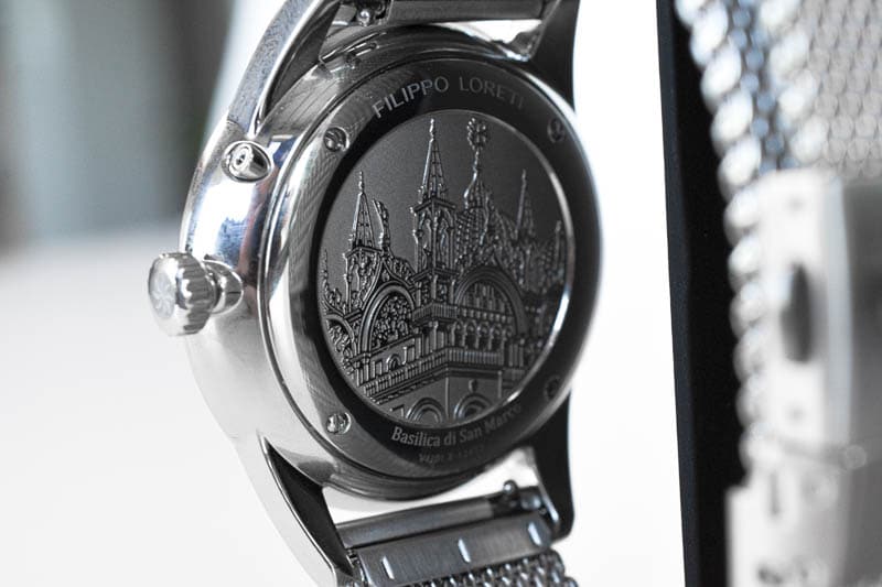 Filippo Loreti Venice caseback detail