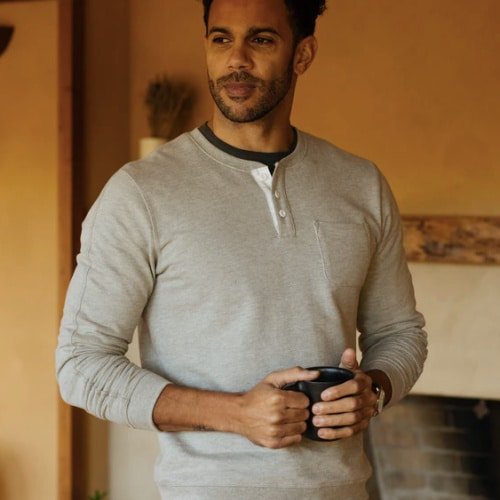 Flint and Tinder Henley Sweatshirt