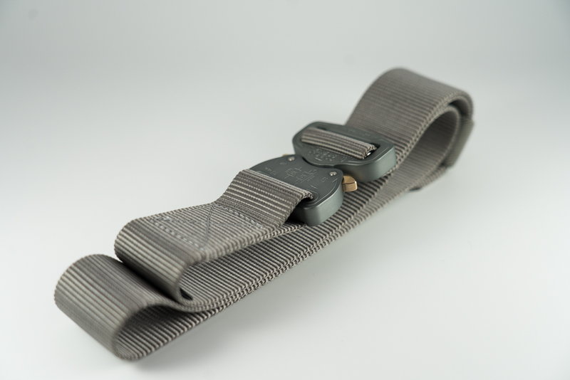 Folded Gunmetal Klik Belt