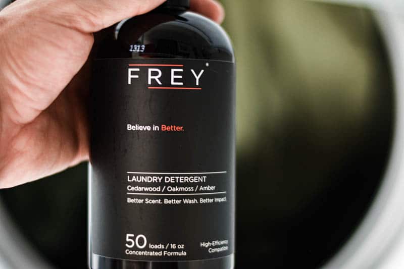 frey laundry detergent washing clothes