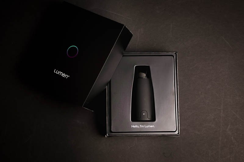 Lumen metabolism tracker device top down