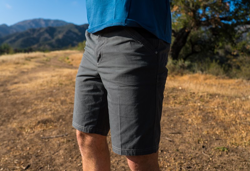 Man in Kuhl shorts