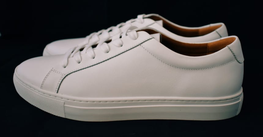 Menlo Club White Kurt Leather Sneakers by New Republic Side