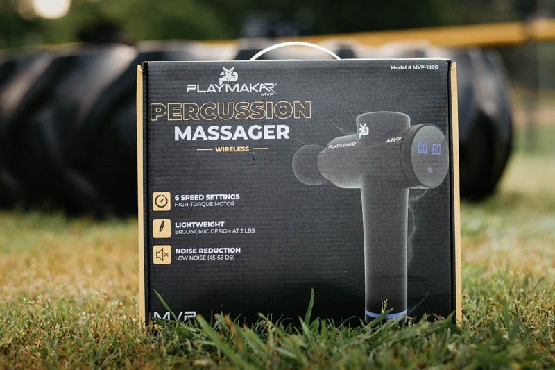 PlayMakar MVP Percussion Massager packaging