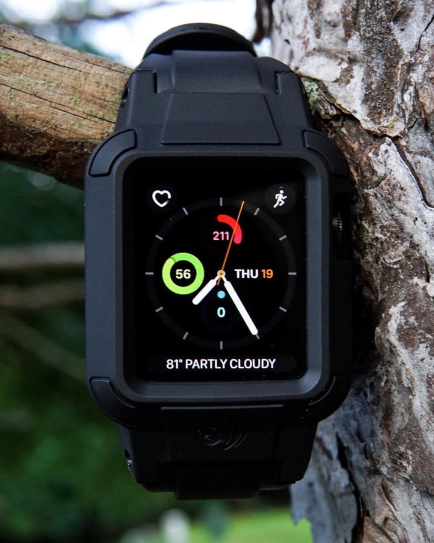 Rhino Band Stealth Black hanging on a tree