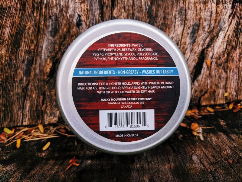 Rocky Mountain Barber Company Pomade Underside