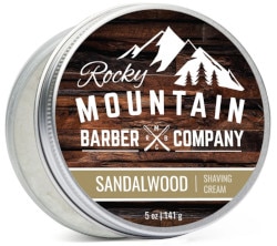 Rocky Mountain Barber Company Sandalwood Shaving Cream