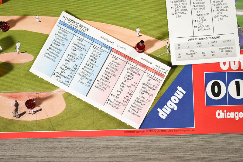 Strat O Matic fielding card