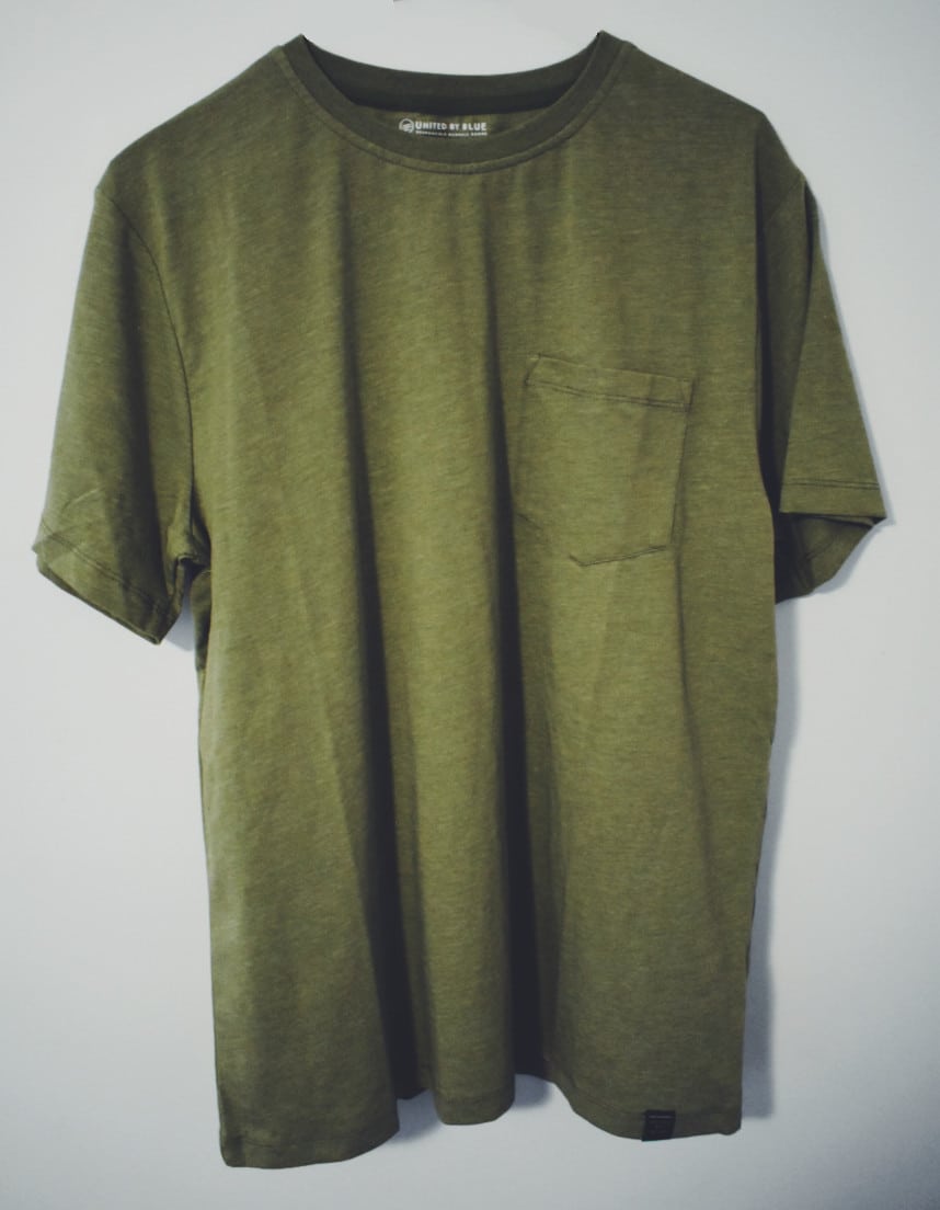 United By Blue Short Sleeve Standard Pocket Tee Olive